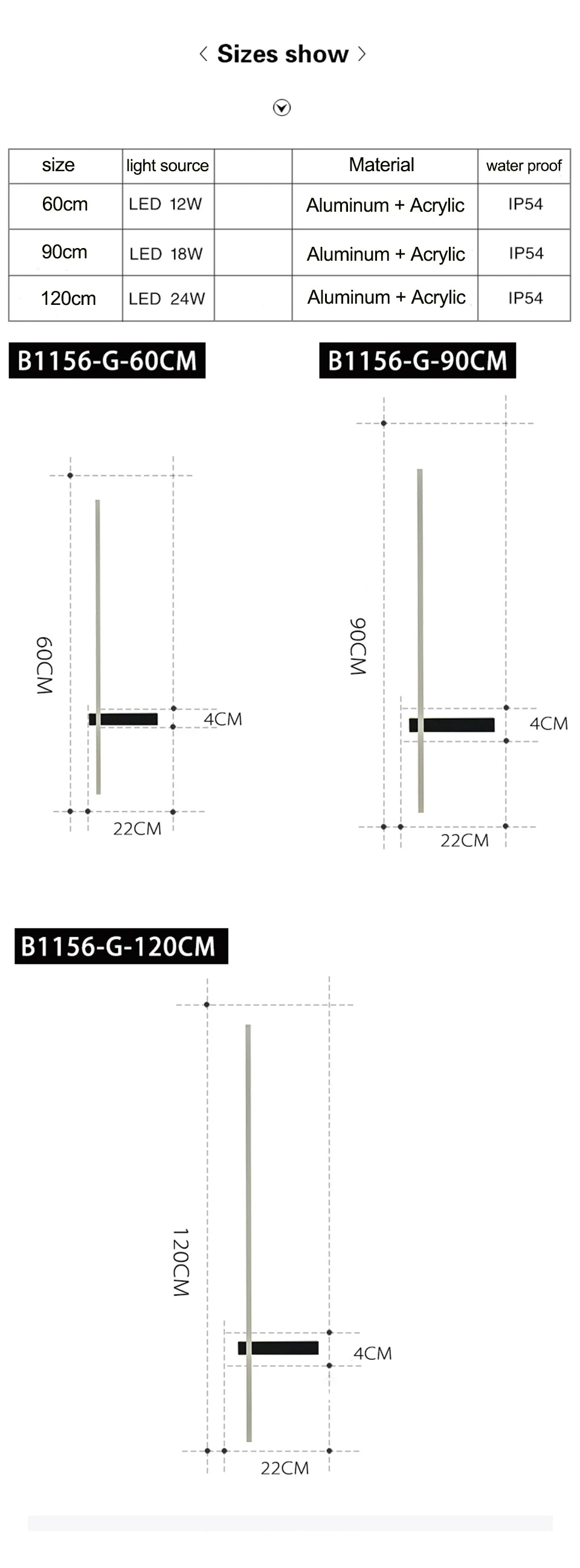 Niamh | Long Aluminium Outdoor Wall Light
