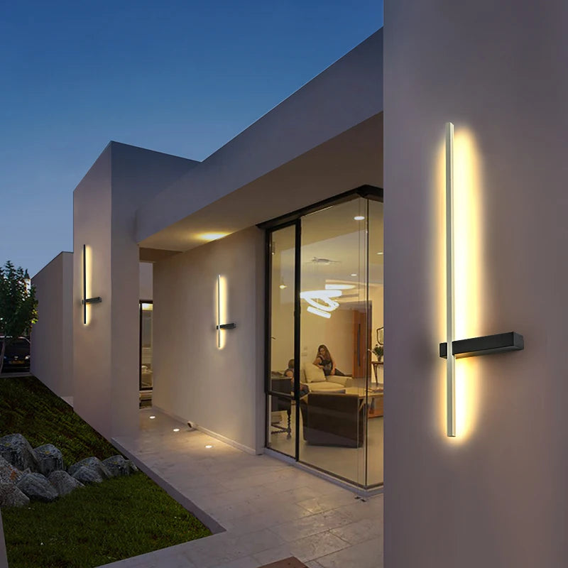 Niamh | Long Aluminium Outdoor Wall Light