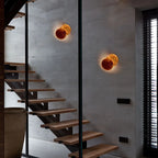 Modern Round Wall Lamp - Eclipse Indoor Lighting for Hallway, Bedroom and Living Room | Decorative Bedside Wall Light