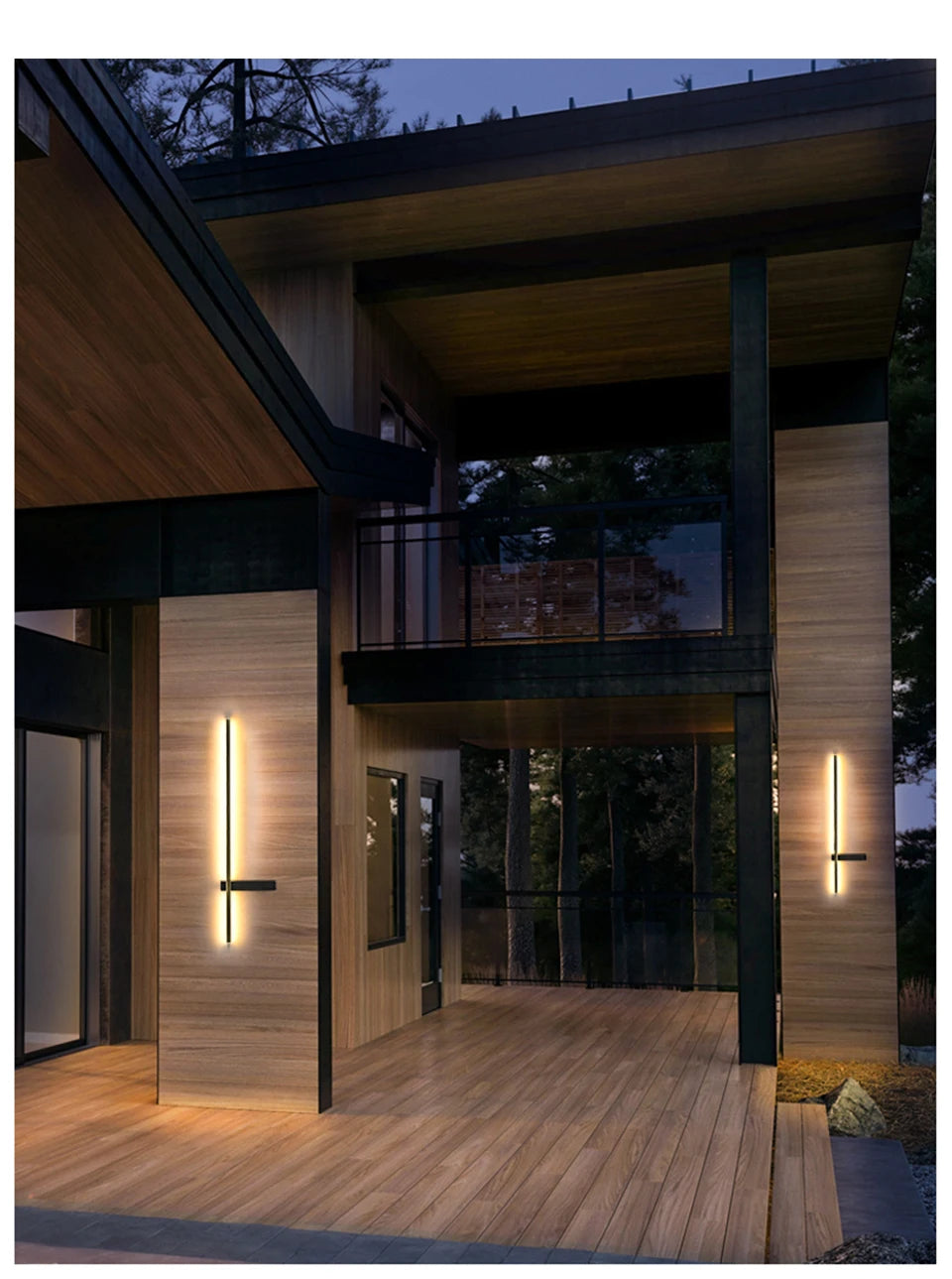 Niamh | Long Aluminium Outdoor Wall Light