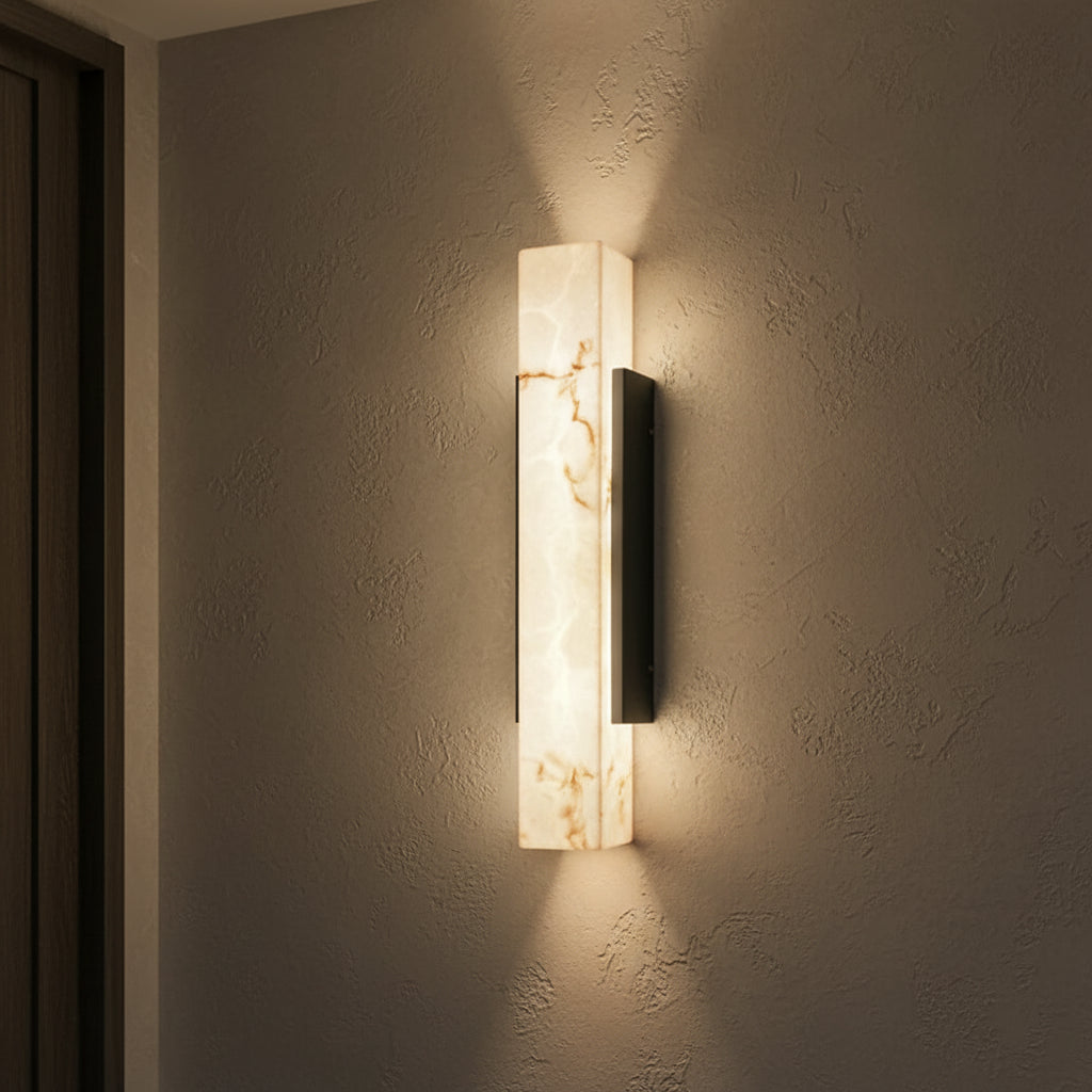 Cian | Marble-Effect Outdoor Wall Light