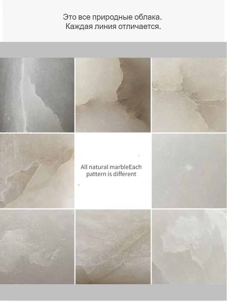 Phoebe | Alabaster Round Chandelier