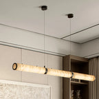 Fulvia | Long Alabaster Linear Chandelier