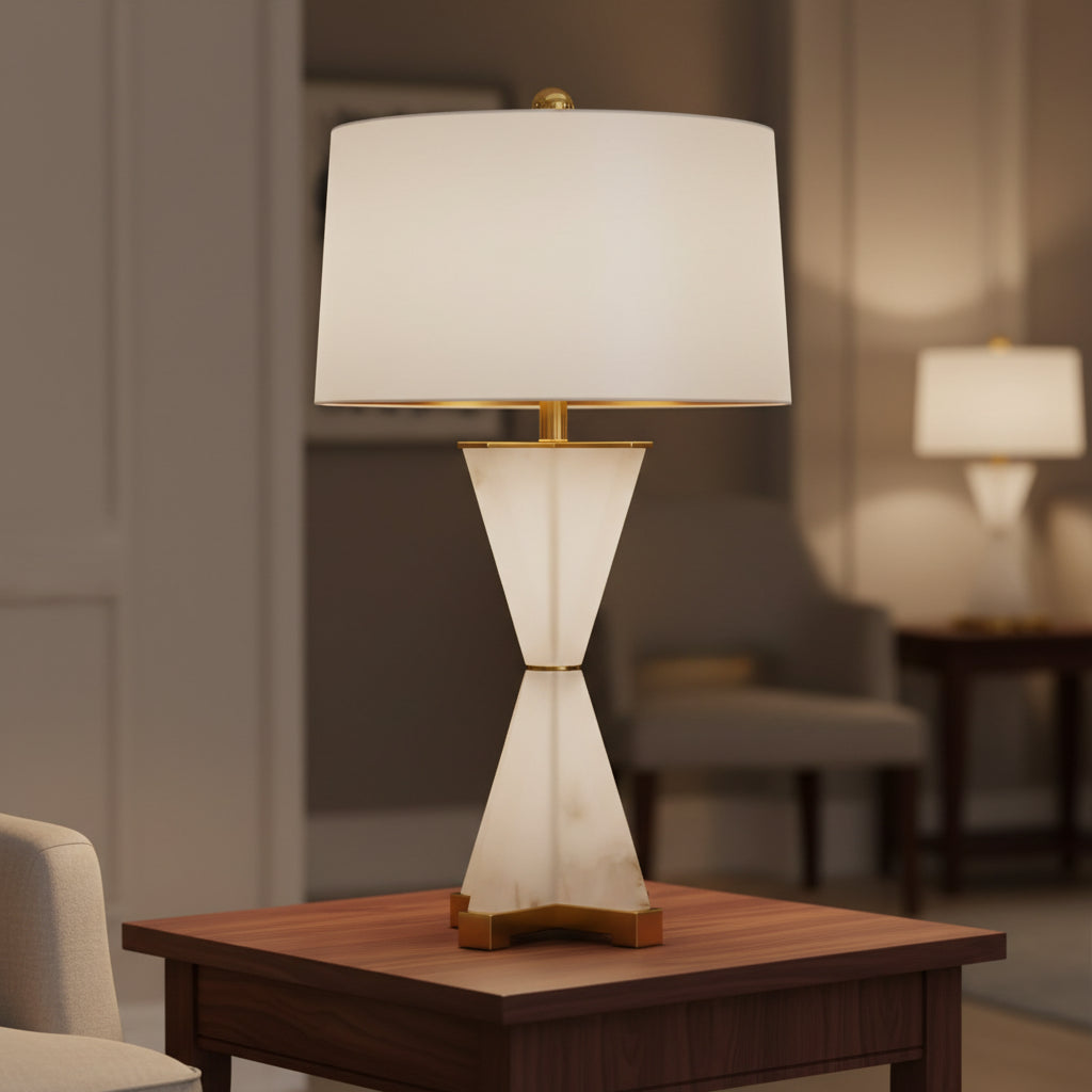 Amélie | Natural Spanish Alabaster Table Lamp