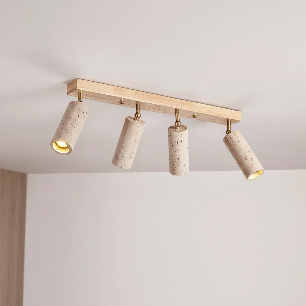 Cueva | Travertine Multi-Head Ceiling Spotlight