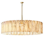 Emilia | Round Marble Hanging Chandelier