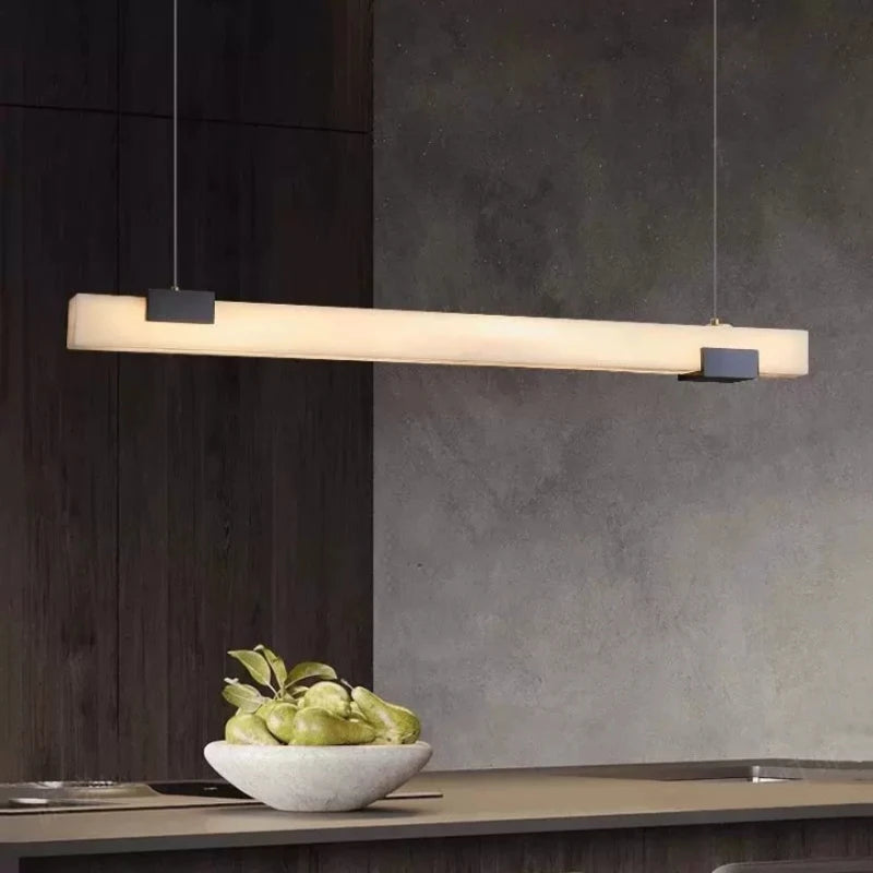 Orsola | Alabaster and Copper Linear Pendant