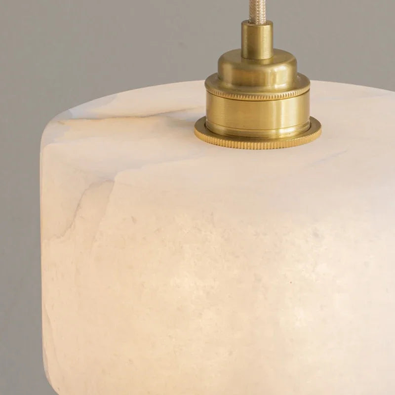 Eirene | Marble and Copper Pendant Light