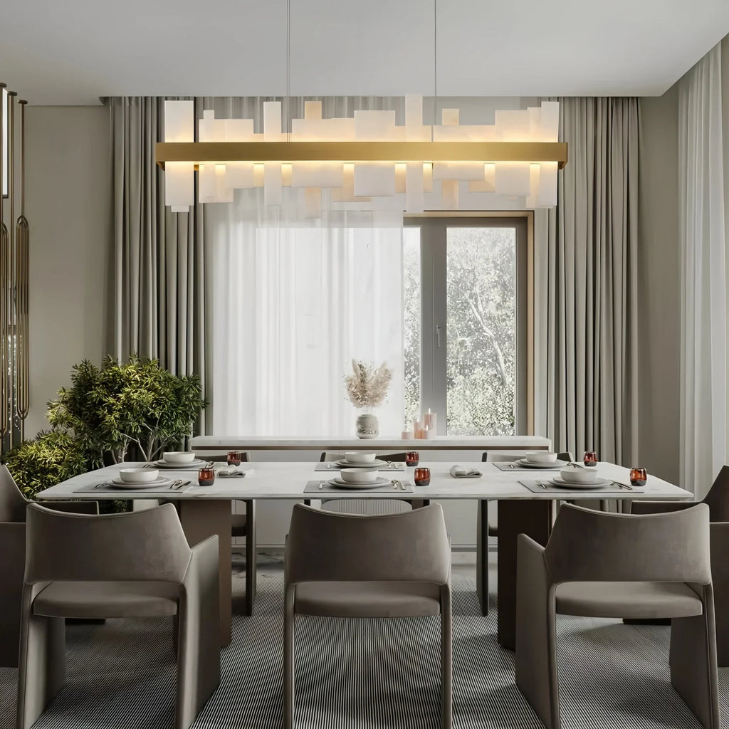 Rosalia | Spanish Alabaster Linear Pendant