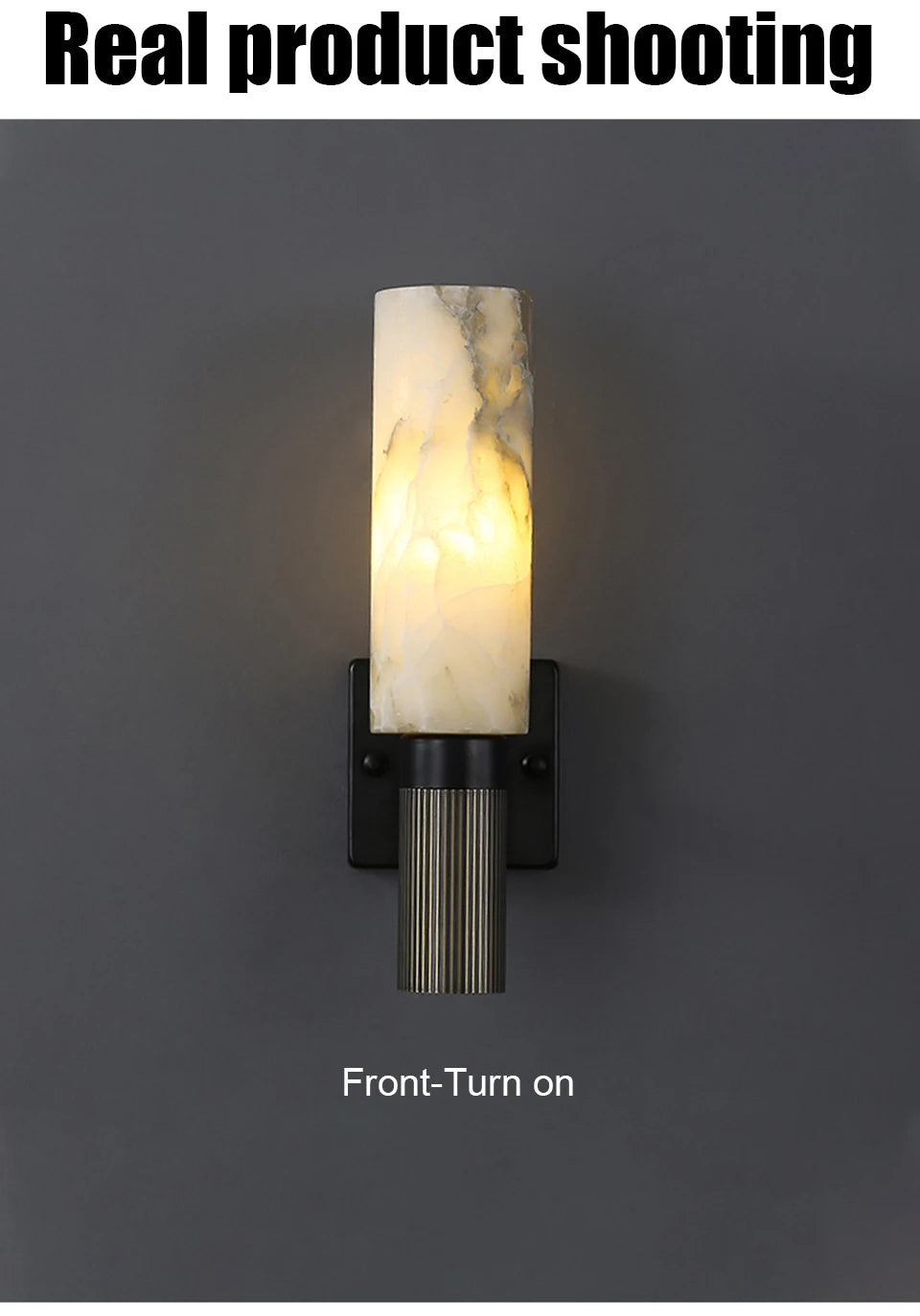 Hera | Natural Marble Bedside Wall Sconce