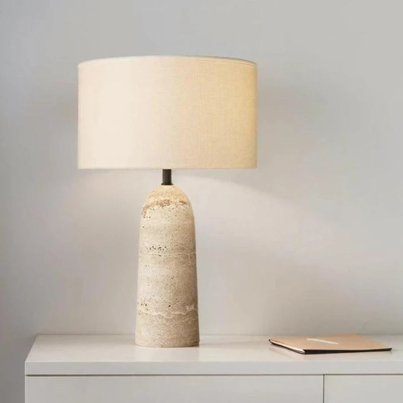 Solana | Travertine Table Lamp