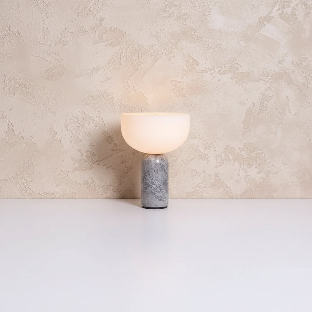 Mikkel | Marble Table Lamp — USB-Charging Touch Switch LED Bedside Light