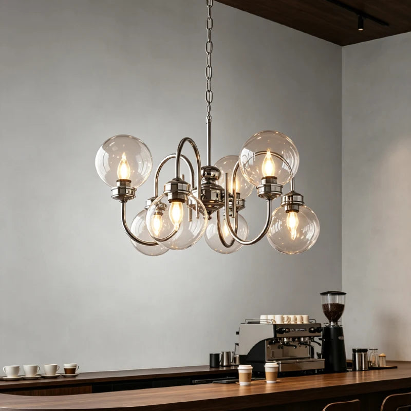 Octavia | Glass Sphere Chandelier