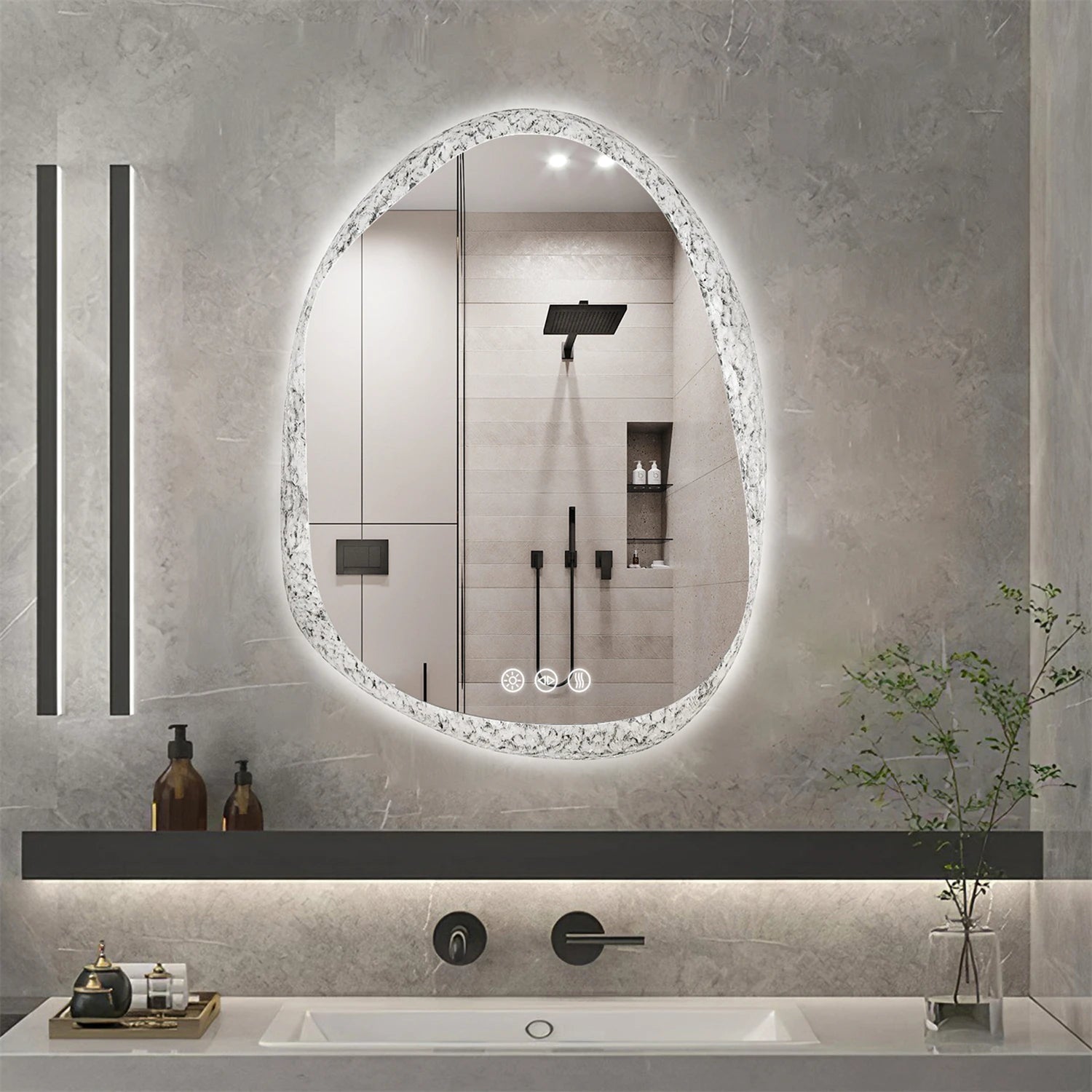 LED Wall-Mounted Vanity Mirror with Bright, Even Illumination