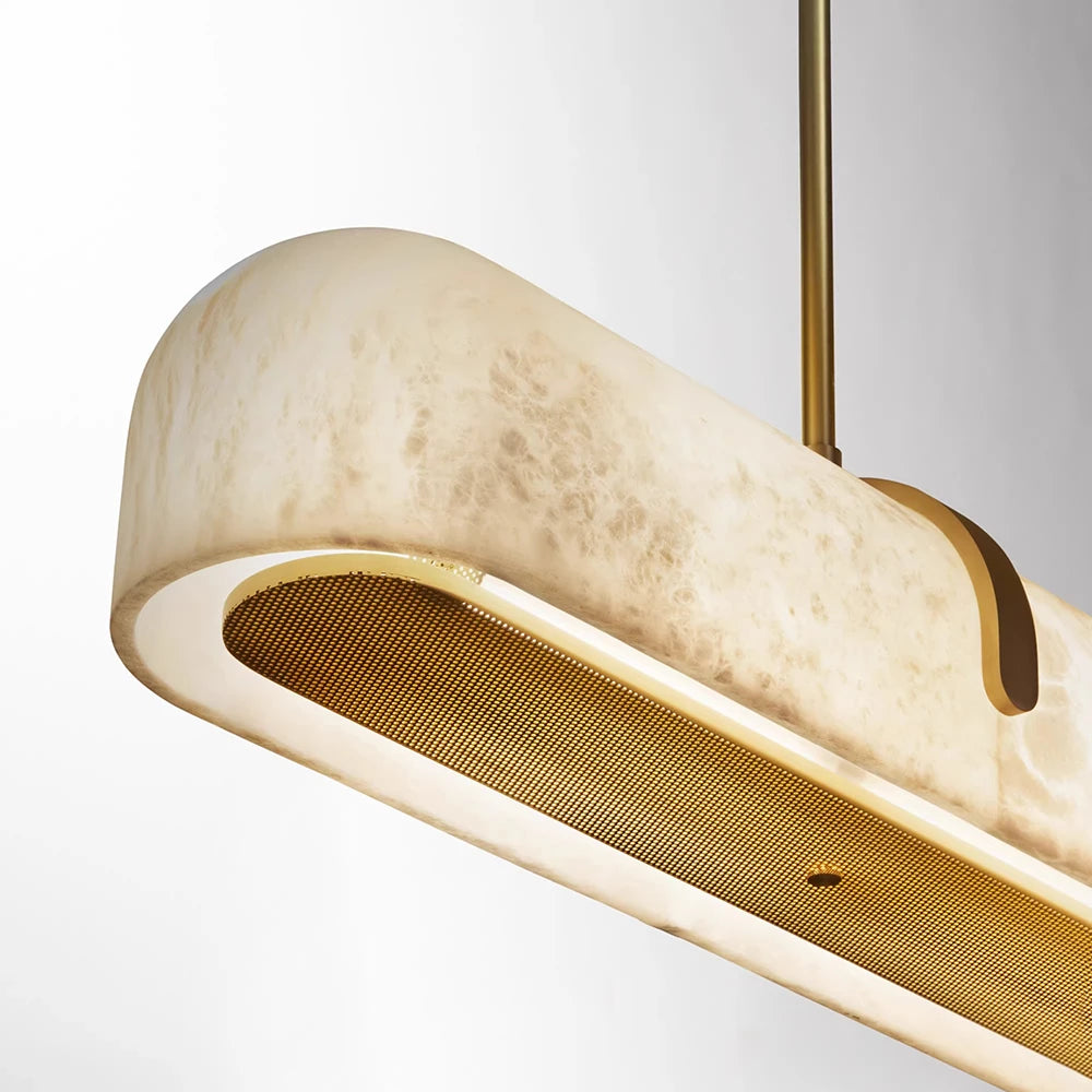 Doré | Long Alabaster Kitchen Island Pendant