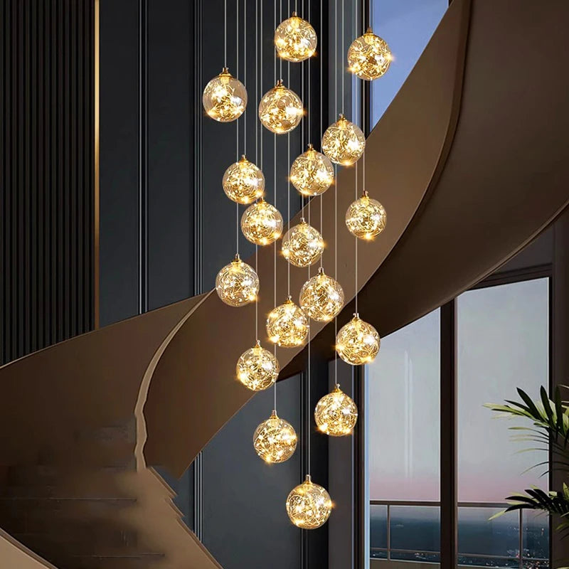 Nordic home decor dining room Pendant lamp lights indoor lighting stair lamp hanging light chandelier lamps for living room