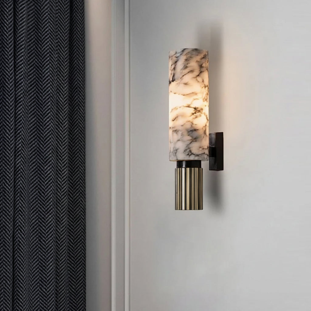 Hera | Natural Marble Bedside Wall Sconce
