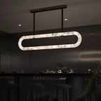 Margaux | Alabaster Linear Chandelier for Dining Tables