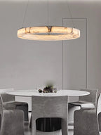 Sigrid | Natural Marble Ring Chandelier