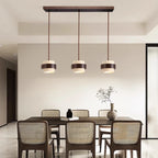 Njord | Wood & Travertine LED Pendant Light