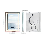 Bluetooth-Enabled Illuminated Rectangle Vanity Mirror for the Bathroom