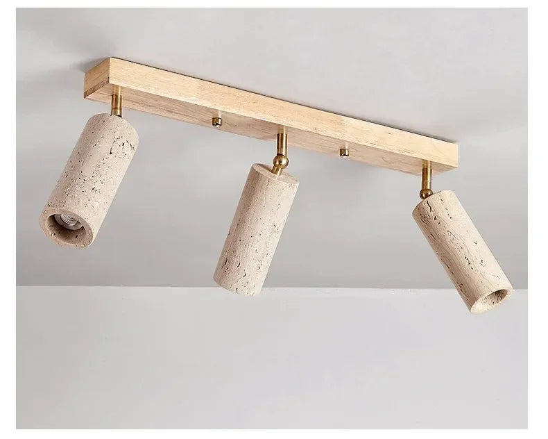 Cueva | Travertine Multi-Head Ceiling Spotlight