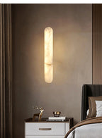Apollo | Long Oval Alabaster Wall Sconce