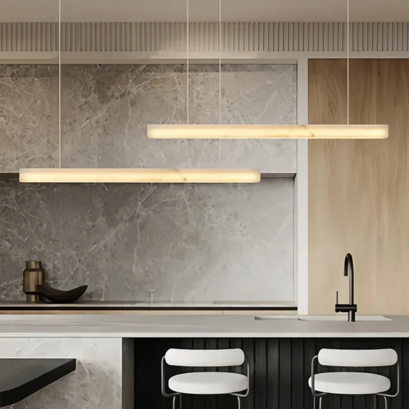 Priscilla | Marble Linear Pendant Light