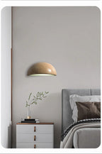 Medialuna | Semi-Circle Travertine Bedside Wall Lamp