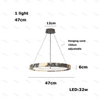 Talia | Marble LED Ceiling Chandelier