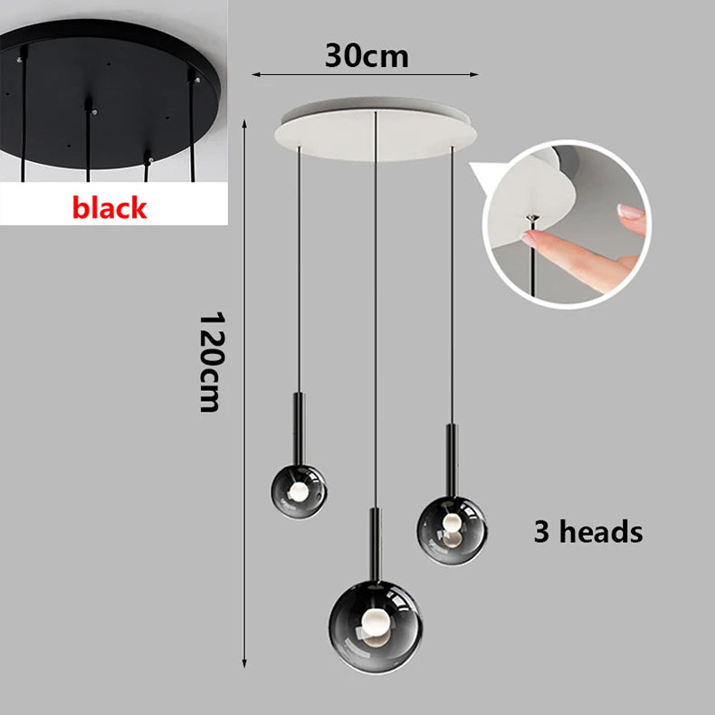 Nordic home decor dining room Pendant lamp lights indoor lighting stair lamp hanging light chandelier lamps for living room