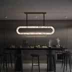 Margaux | Alabaster Linear Chandelier for Dining Tables