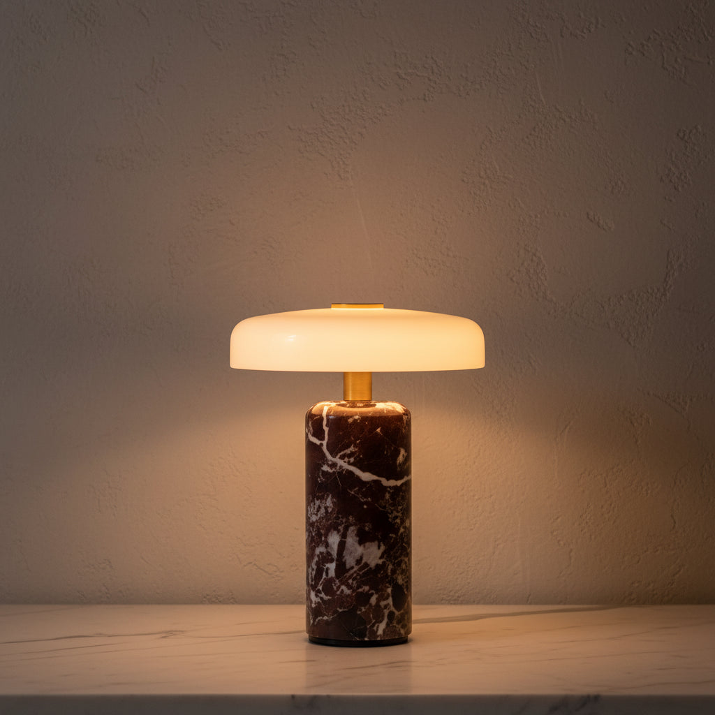 Hermes | Portable Marble LED Table Lamp