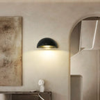 Medialuna | Semi-Circle Travertine Bedside Wall Lamp