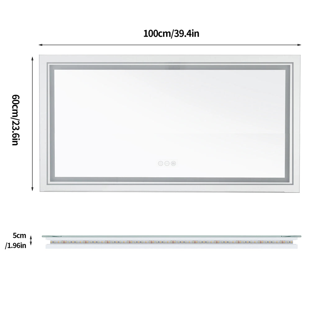 Ingrid | Front & Backlit LED Bathroom Mirror