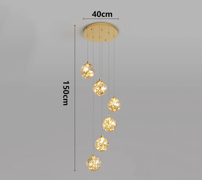 Nordic home decor dining room Pendant lamp lights indoor lighting stair lamp hanging light chandelier lamps for living room