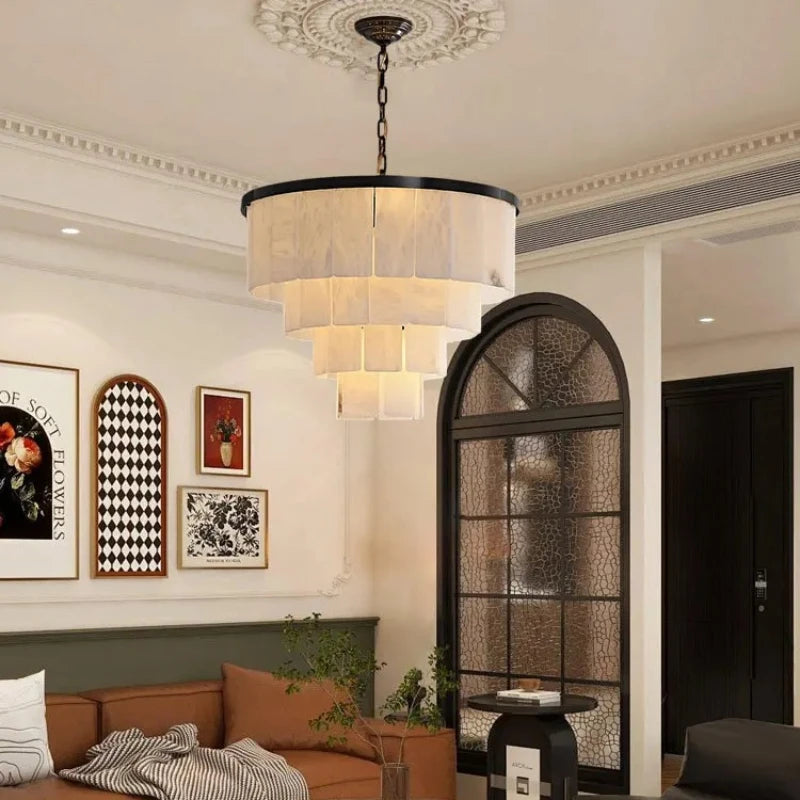 Skadi | Tiered Alabaster Chandelier