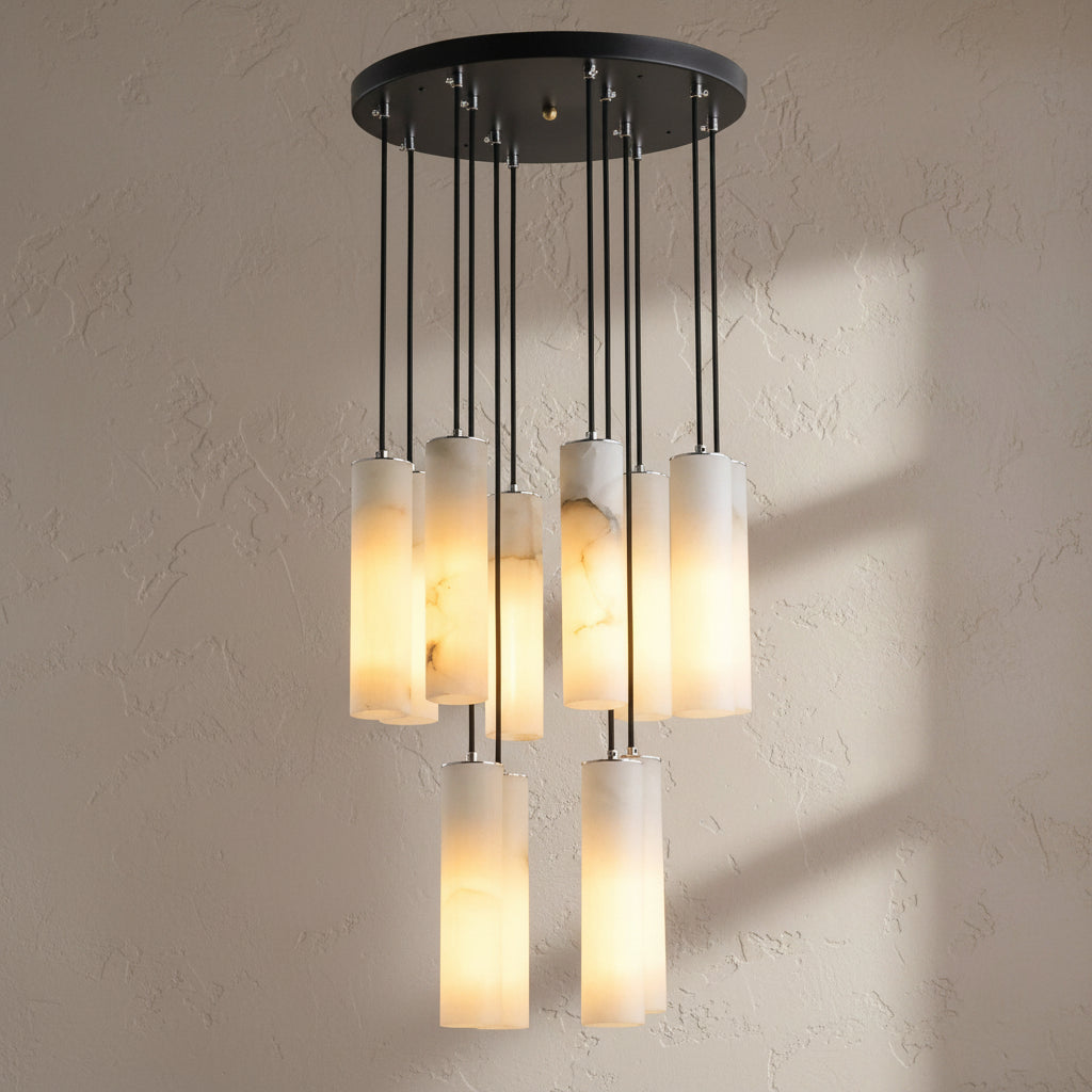 Ombretta | Alabaster Staircase Chandelier