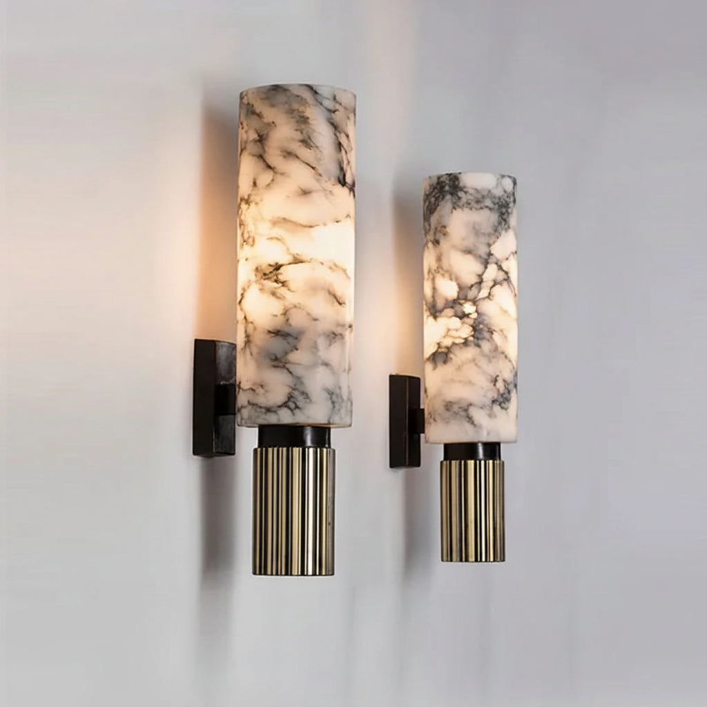 Hera | Natural Marble Bedside Wall Sconce