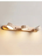 Gemela | Rotatable Travertine Duo Vanity Wall Light