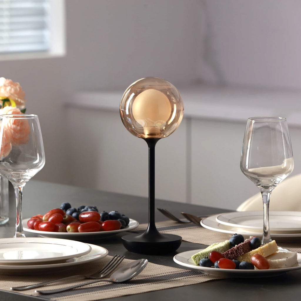 Antonia | Cordless Glass Table Lamp