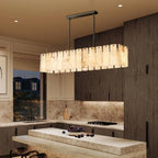 Emilia | Round Marble Hanging Chandelier