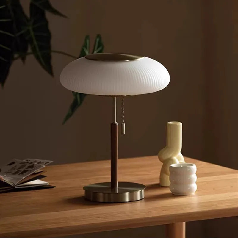 Cornelia | White Glass Table Lamp