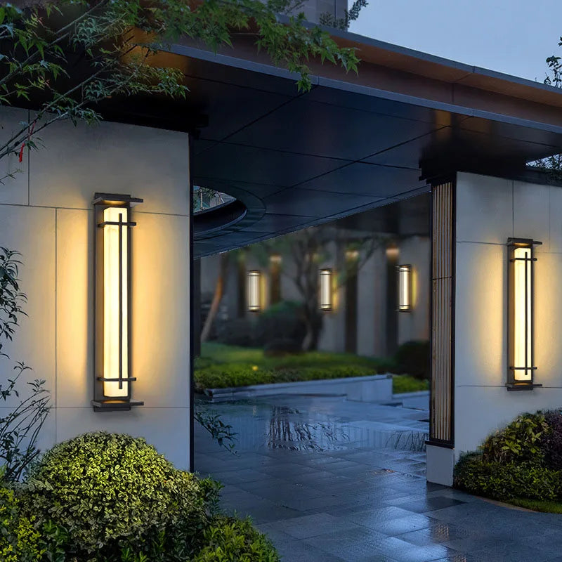 Duarte | Marble Effect Outdoor Wall Light