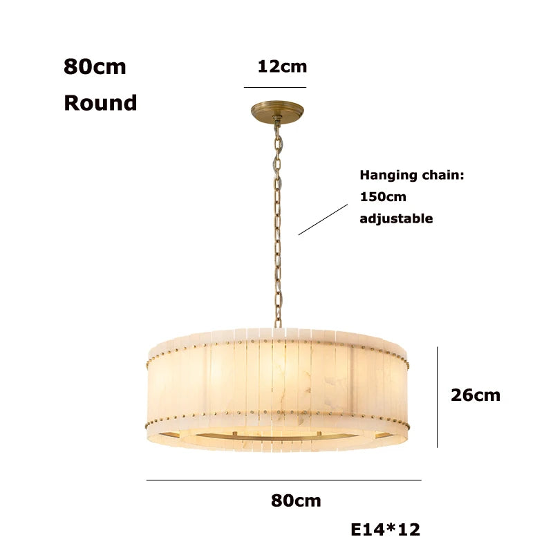 Lumière | Natural Alabaster Linear Chandelier