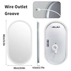Liv | Frameless Backlit Oval LED Bathroom Mirror