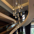 Modern home decoration crystal chandelier, stair Pendant lamp, living room Pendant lights, interior lighting