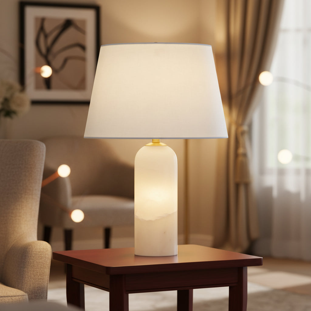Amélie | Natural Spanish Alabaster Table Lamp