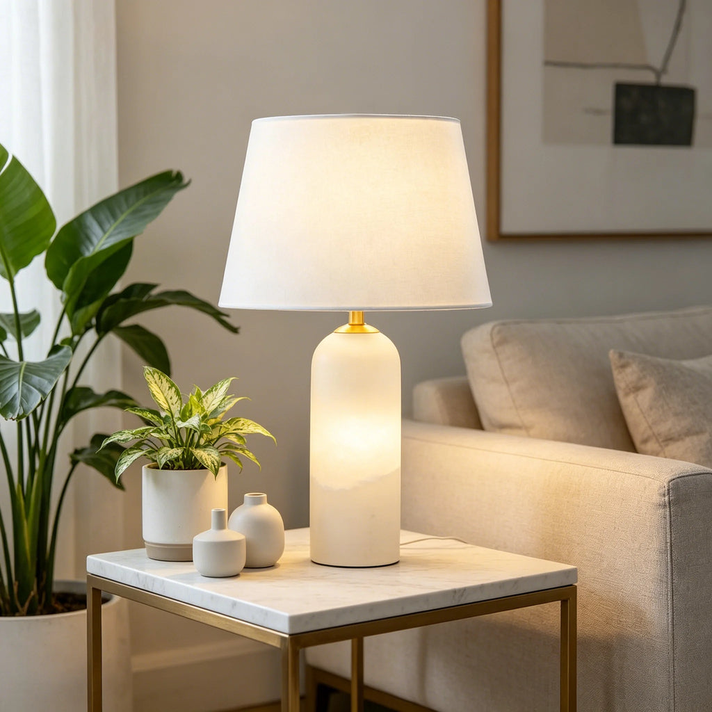 Amélie | Natural Spanish Alabaster Table Lamp