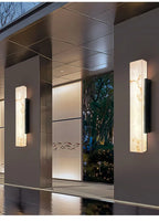 Cian | Marble-Effect Outdoor Wall Light